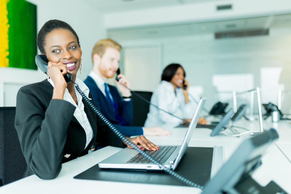 A contact center employee providing solutions to help improve productivity