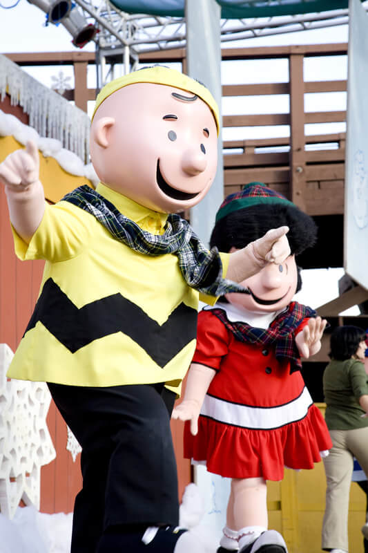 Charlie Brown and Lucy from Peanuts Comic Costumed Characters